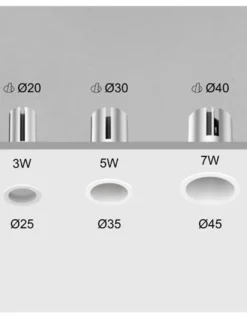 Foco empotrable de techo Estella - Conalux - Downlight redondo LED