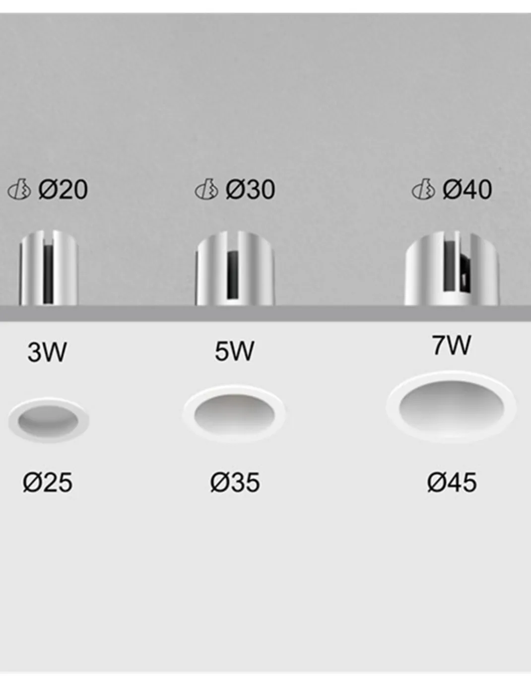 Foco empotrable de techo Estella - Conalux - Downlight redondo LED