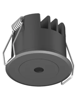 Foco empotrable Dot R - Conalux - Lámpara de techo negra, LED 3W