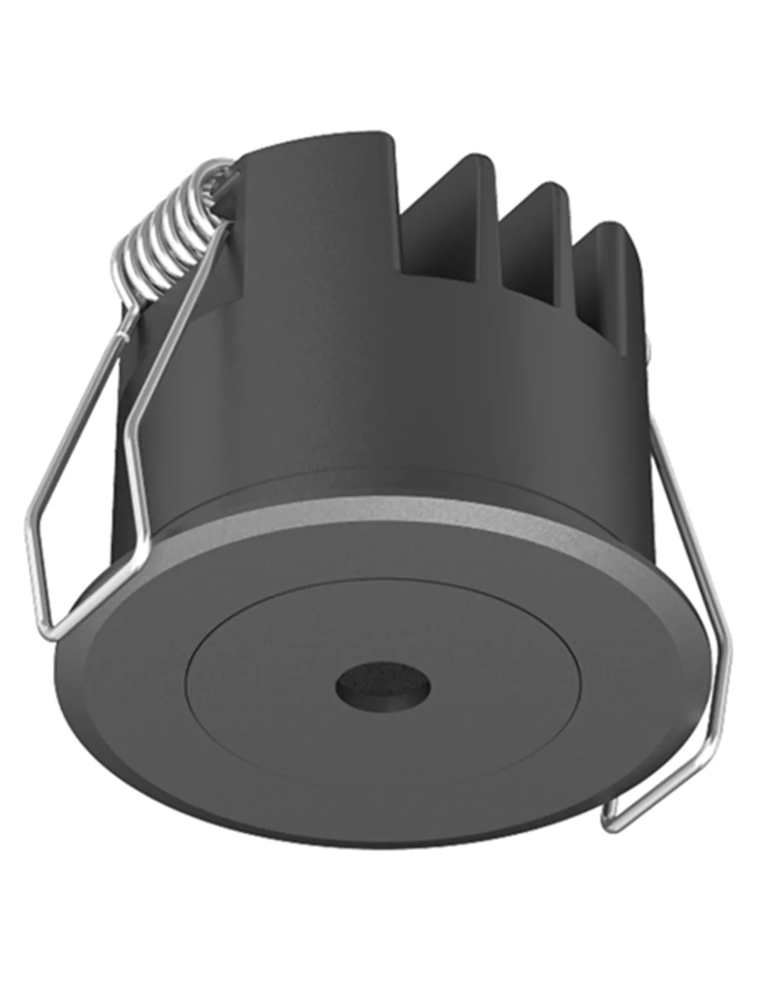 Foco empotrable Dot R - Conalux - Lámpara de techo negra, LED 3W