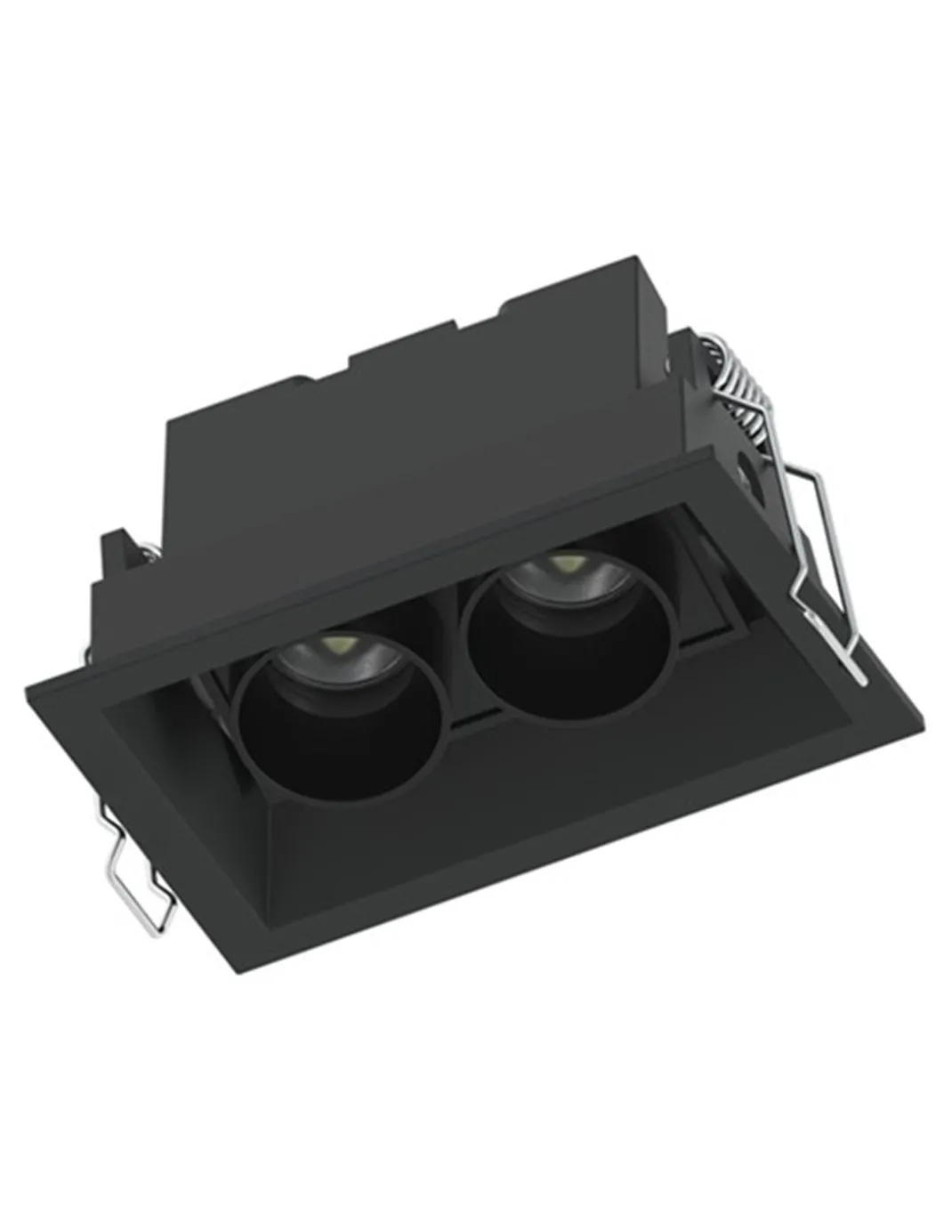Foco empotrable Hera S2 - Conalux - Lámpara basculante en color negro, 2 luces
