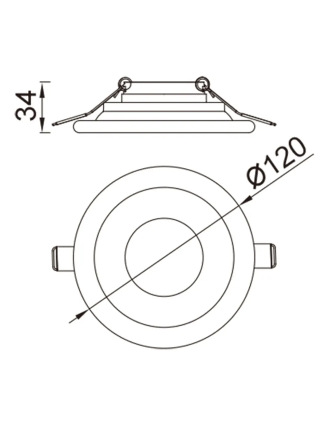 Foco empotrable Lagos - Mantra - Downlight redondo con 2 opciones de montaje