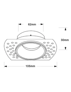 Foco empotrable Lances - Mantra - Downlight redondo GU10