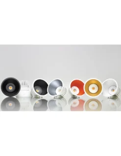 Foco empotrable Lex - Arkoslight - Downlight bicolor, Ø 15.1 cm