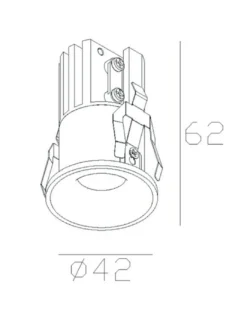 Foco LED empotrable Hurgada - Mantra - Downlight redondo mini