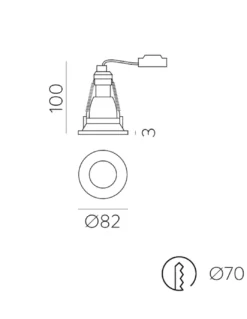 Foco Winka - ACB - Empotrable LED de Techo