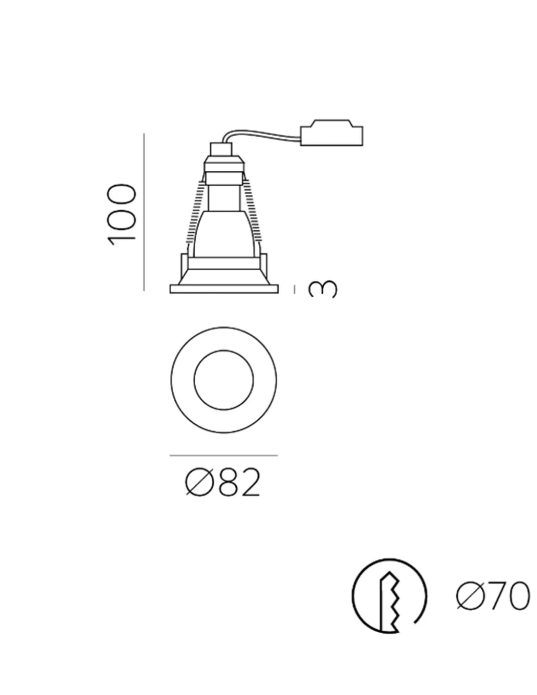 Foco Winka - ACB - Empotrable LED de Techo