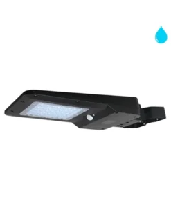 Iluminación vial solar V-Solar - Conalux - Lámpara con sensor de movimiento, acabado negro