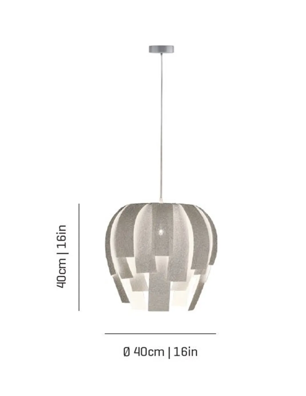 Lampara colgante Luisa - a-emotional light - Lámpara de diseño, pantalla de malla decorativa