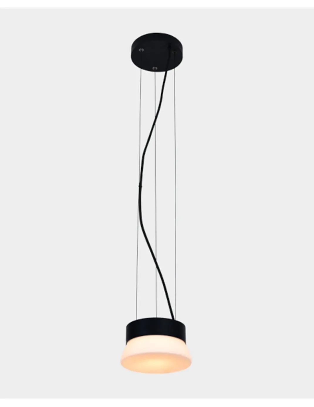 Lampara colgante Trap - ACB - Diseño redondo con pantalla opal