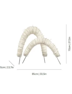 Lampara de mesa Arc - a-emotional light - Diseño decorativo de cordón blanco