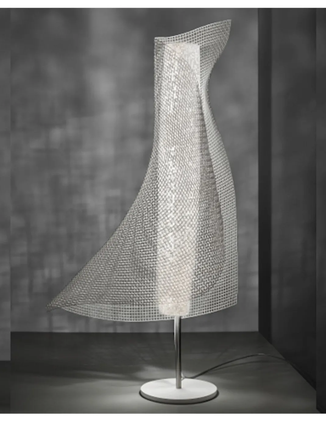 Lampara de mesa Clara - a-emotional light - Lámpara de diseño inspiracional, acabado blanco