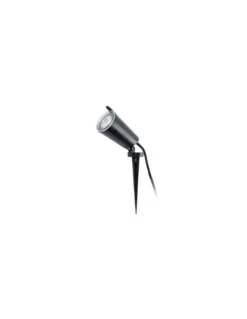 Lámpara aplique con estaca Toni - Faro - Foco de exterior orientable anticorrosivo, acabado negro