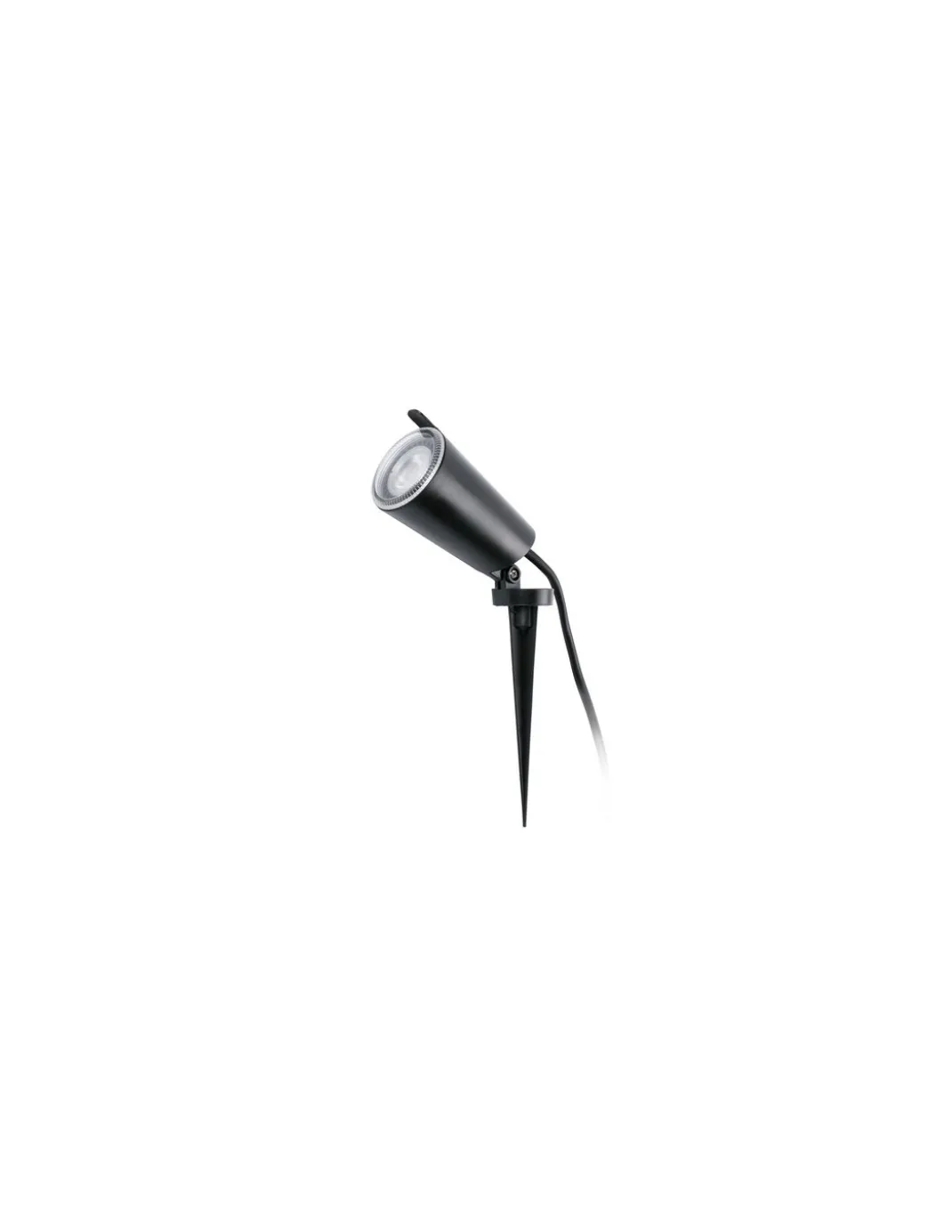 Lámpara aplique con estaca Toni - Faro - Foco de exterior orientable anticorrosivo, acabado negro