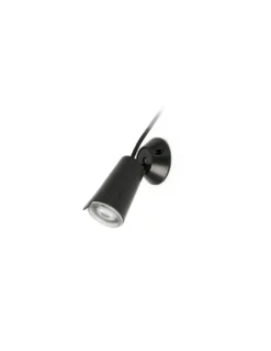 Lámpara aplique con estaca Toni - Faro - Foco de exterior orientable anticorrosivo, acabado negro