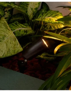 Lámpara aplique con estaca Toni - Faro - Foco de exterior orientable anticorrosivo, acabado negro