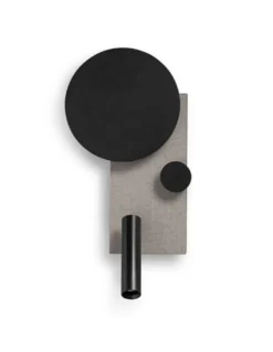 Lámpara aplique derecho con lector Klee – Faro – Acero gris, Atenuable, COB LED 2700K