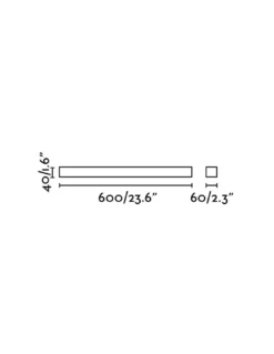 Lámpara aplique para espejos Nilo – Faro – Lámpara de baño, LED 3000K, Blanco/Cromo, 60/90 cm