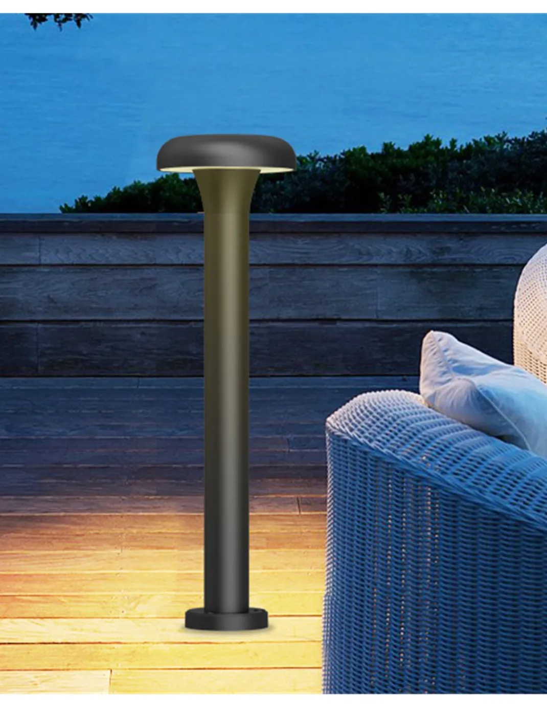 Lámpara baliza de exterior Arena - Iberlamp - Lámpara de aluminio
