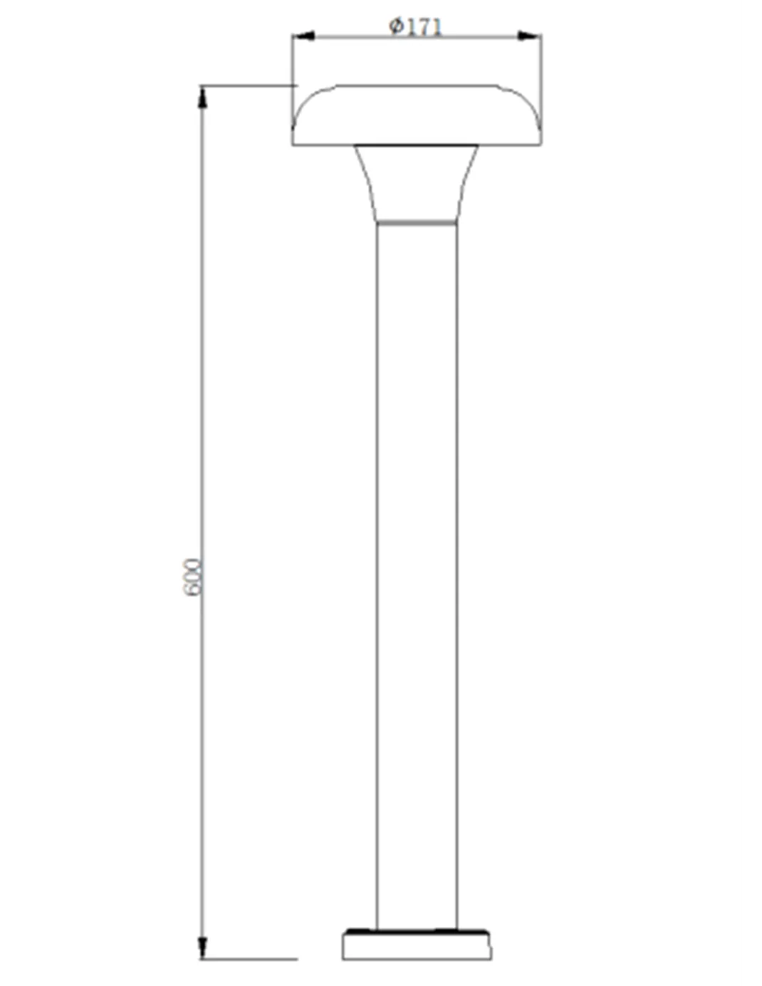 Lámpara baliza de exterior Arena - Iberlamp - Lámpara de aluminio
