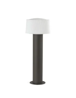 Lámpara baliza de exterior Muffin – Faro – Sobremuro aluminio gris oscuro, 55.9 cm