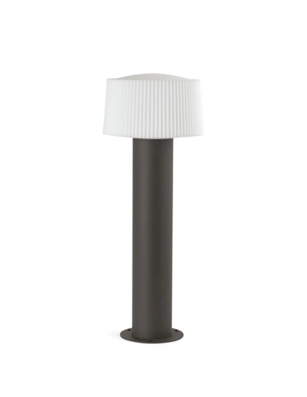 Lámpara baliza de exterior Muffin – Faro – Sobremuro aluminio gris oscuro, 55.9 cm