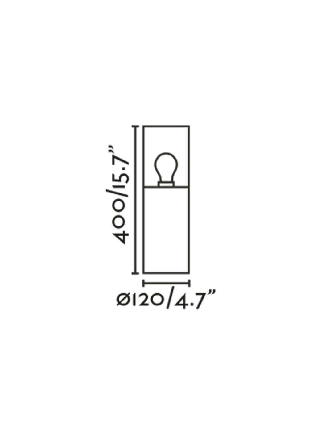 Lámpara baliza para exterior Kila – Faro – Lámpara IP65, 40-70 cm