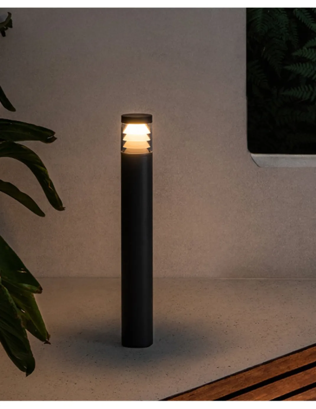 Lámpara Baliza PLIM 3 - Faro - Exterior y jardin, color gris oscuro