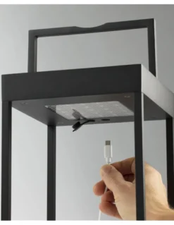Lámpara baliza portátil Kasp – Faro – Lámpara solar, Regulable 2700-3000K, 30-50 cm