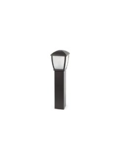 Lámpara Baliza Wilma - Faro - Baliza exterior clásica, en aluminio negro, 17 x 17 x 57