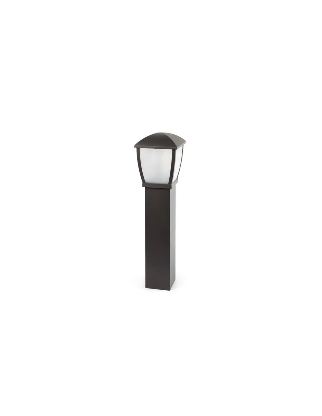 Lámpara Baliza Wilma - Faro - Baliza exterior clásica, en aluminio negro, 17 x 17 x 57