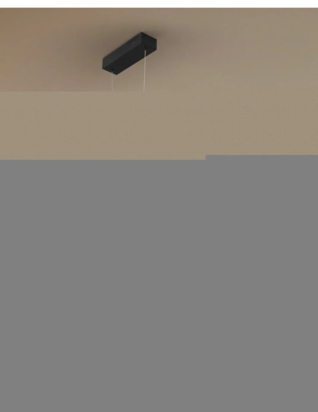 Lámpara colgante Amara - Schuller - Lámpara minimalista negra, horizontal