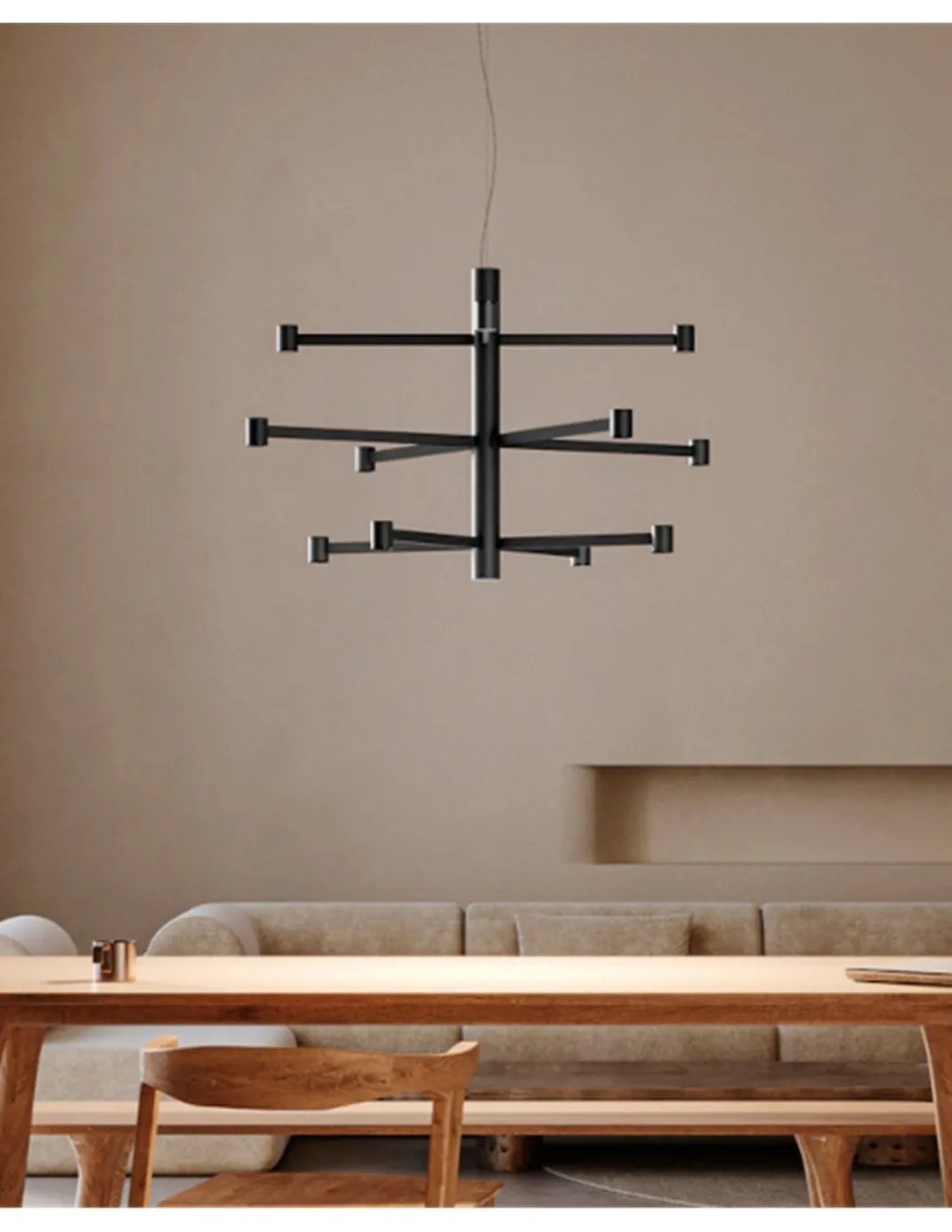Lámpara colgante Art Chandelier Base - Arkoslight - Lámpara LED minimalista