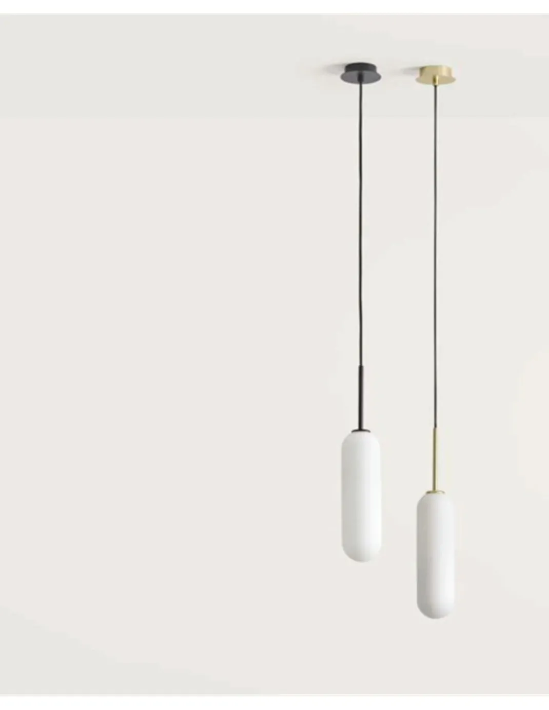 Lámpara colgante Atil – Aromas – Lámpara de techo dorada/negra, LED 2700K