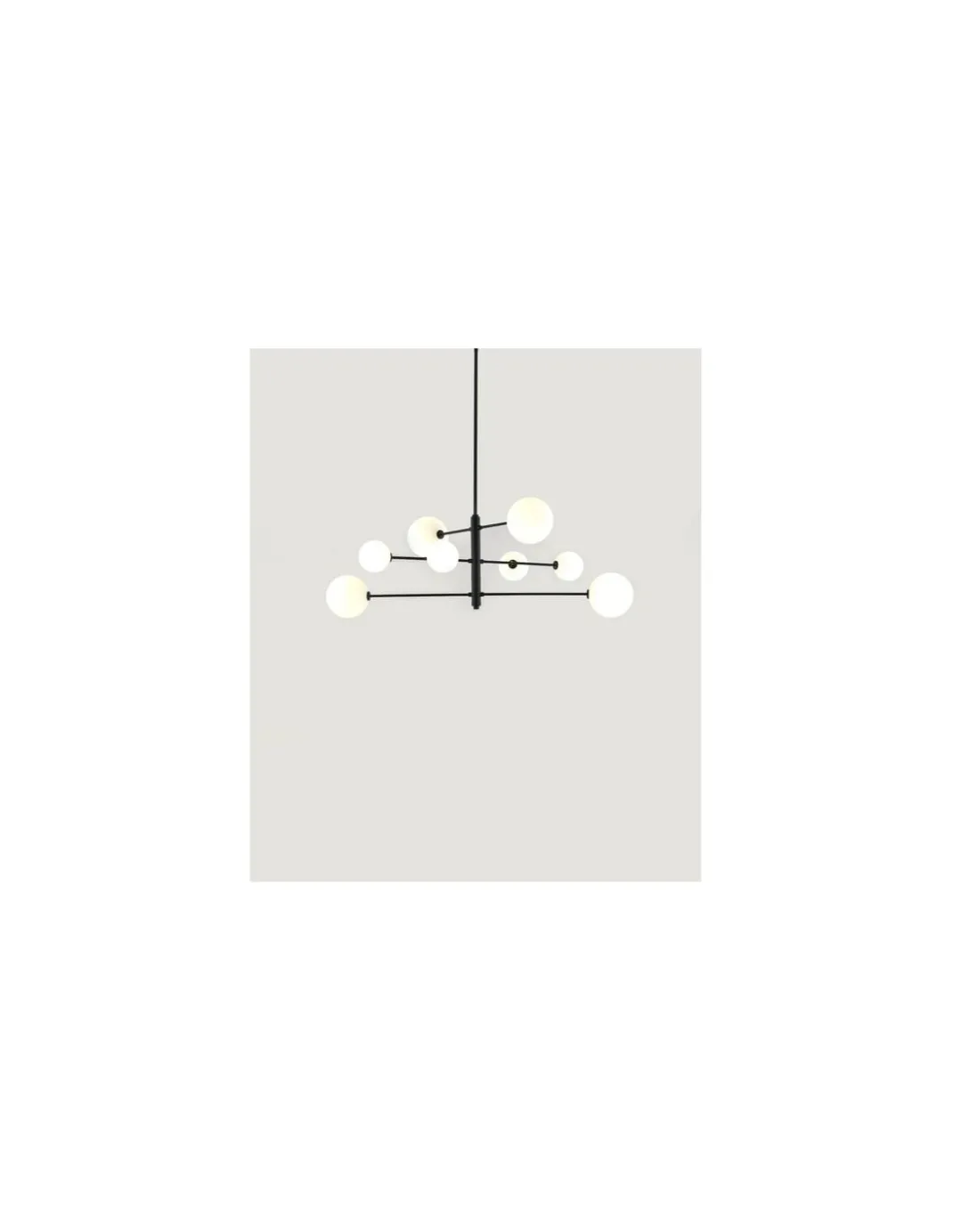 Lámpara colgante Atom - Aromas - Lámpara tipo bola, 8 luces LED 2700K, Altura regulable