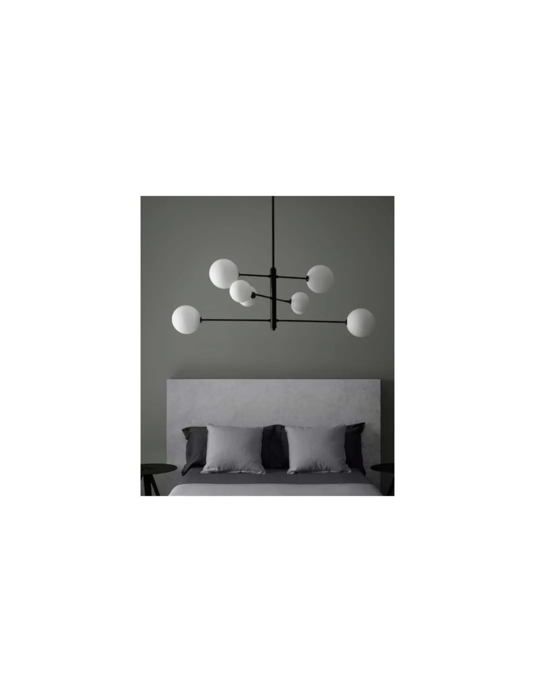 Lámpara colgante Atom - Aromas - Lámpara tipo bola, 8 luces LED 2700K, Altura regulable