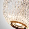 Lámpara colgante Austral – Schuller – Lámpara decorativa con 5 tulipas esféricas símil cristal tallado