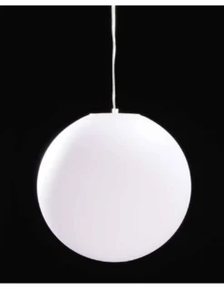 Lámpara colgante Avoriaz – Mantra – Lámpara de exterior tipo bola Chill out, 35-40-50 cm, blanca