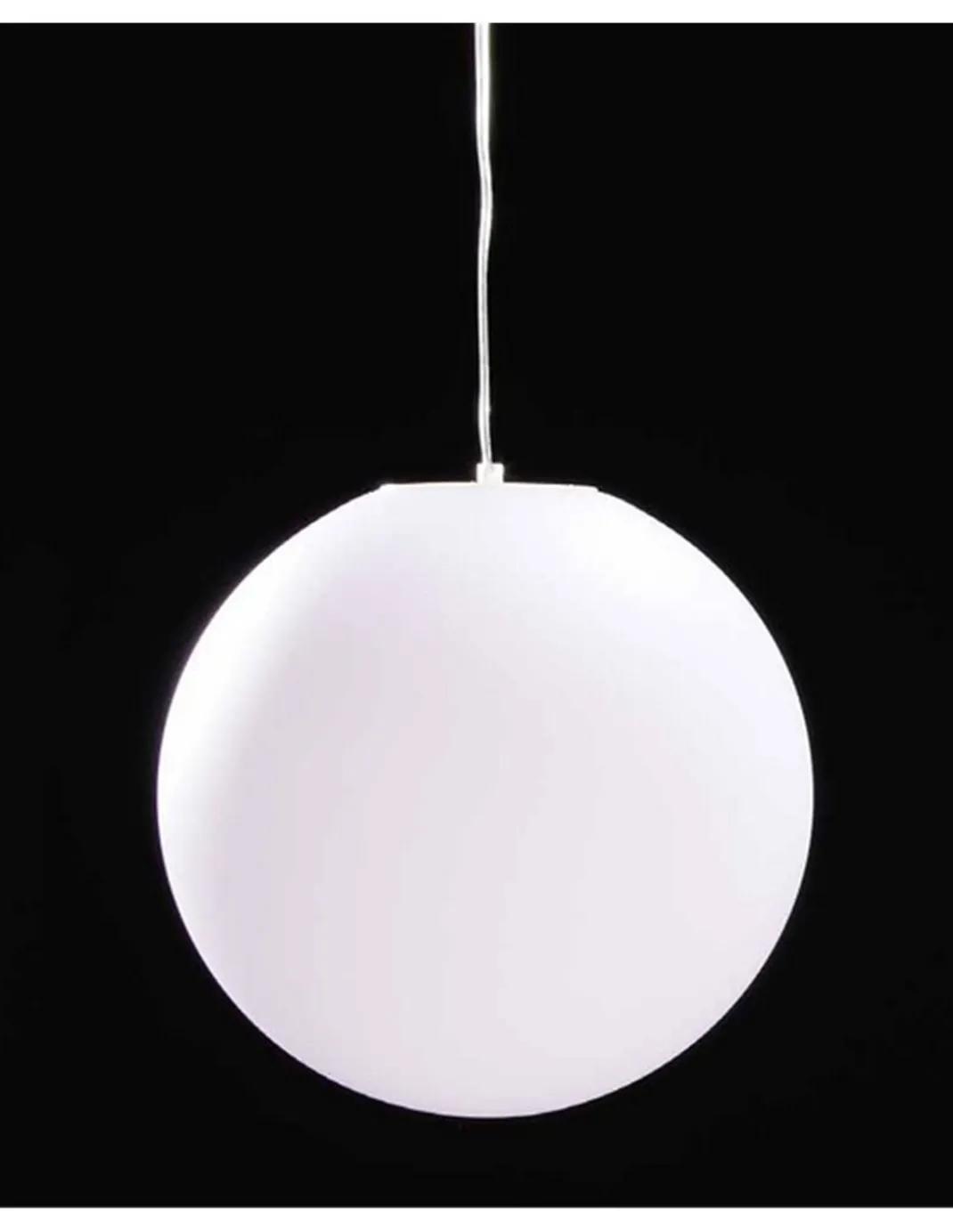 Lámpara colgante Avoriaz – Mantra – Lámpara de exterior tipo bola Chill out, 35-40-50 cm, blanca
