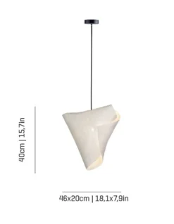 Lámpara colgante Ballet Relevé - a-emotional light - Diseño triangular