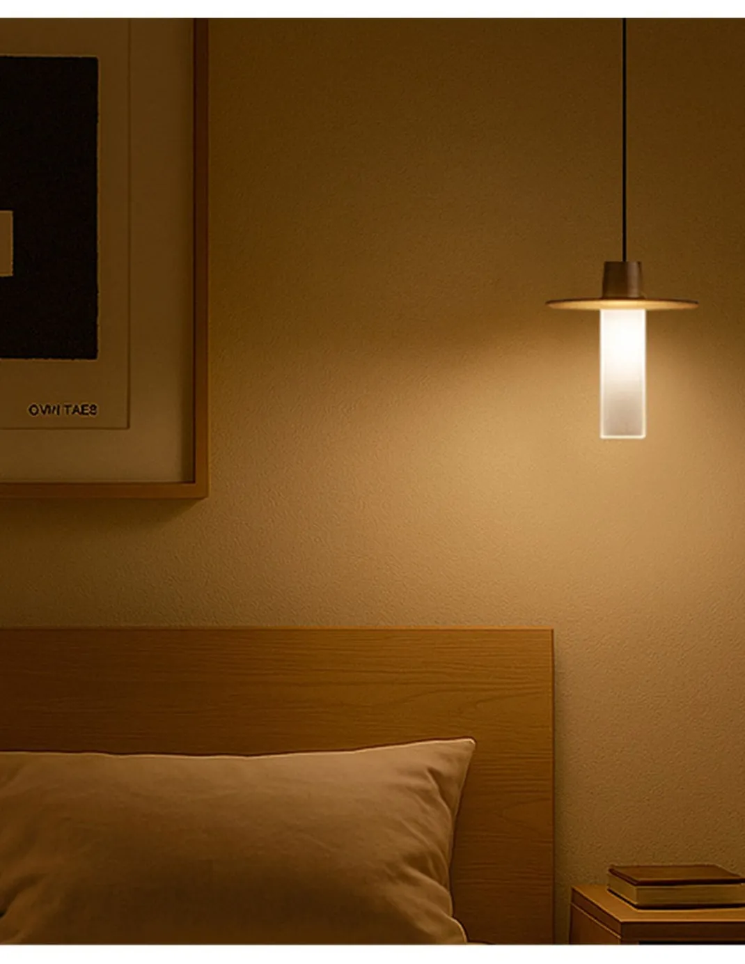 Lámpara colgante Beira S160 - B.lux - Suspensión cilíndrica de vidrio con luz focal