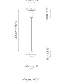 Lámpara colgante Beira S DK 160 - B.lux - Lámpara con disco decorativo y óptica darklight