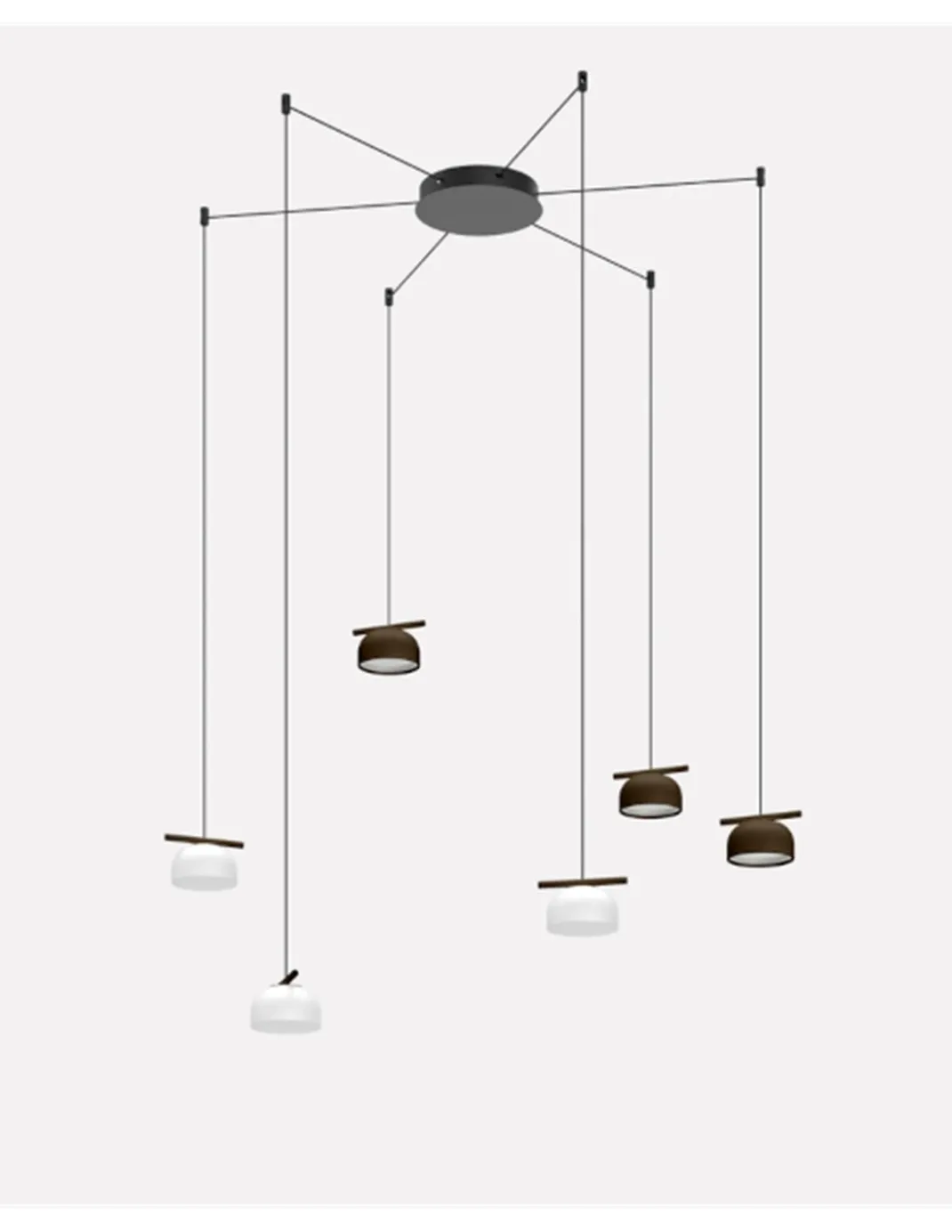 Lámpara colgante Belle Chandelier 04 - Nexia - Araña moderna con 6 luces