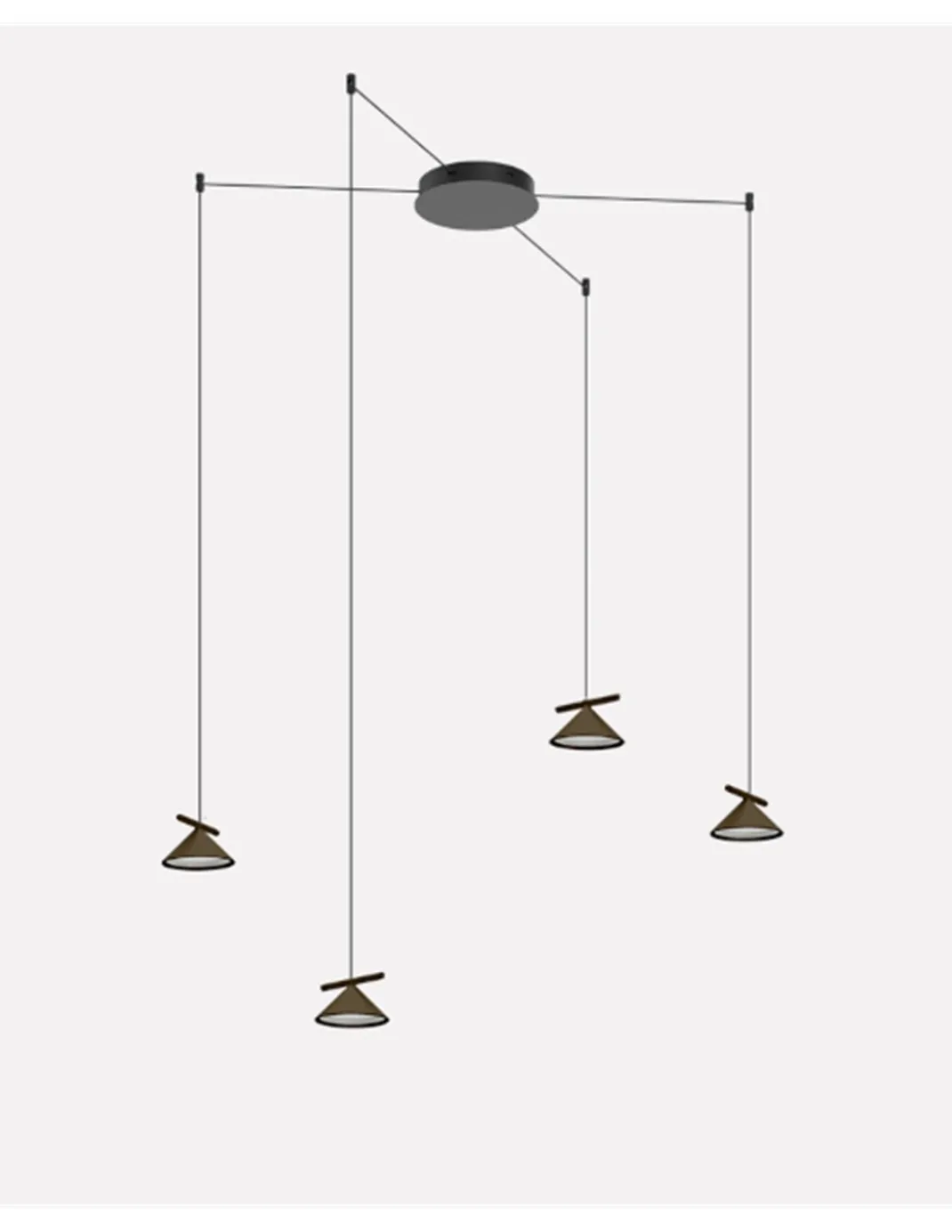 Lámpara colgante Belle Chandelier 02 - Nexia - Lámpara moderna con 4 luces