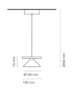 Lámpara colgante Belle Single Cone - Nexia - Lámpara cónica
