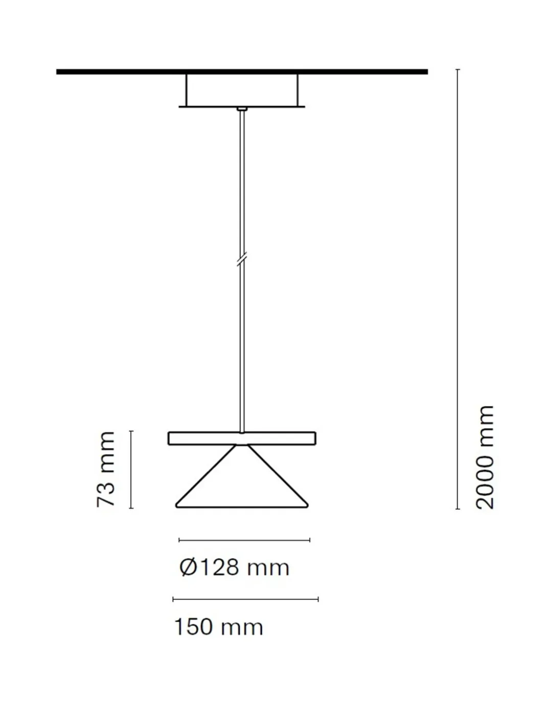 Lámpara colgante Belle Single Cone - Nexia - Lámpara cónica