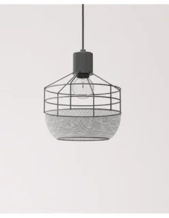 Lámpara colgante Birtley - IDP Lampshades - Lámpara jaula negra