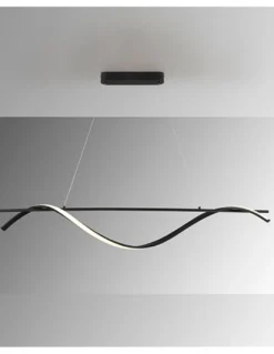Lámpara colgante Boa – Schuller – Lámpara minimalista LED, acabado negro mate