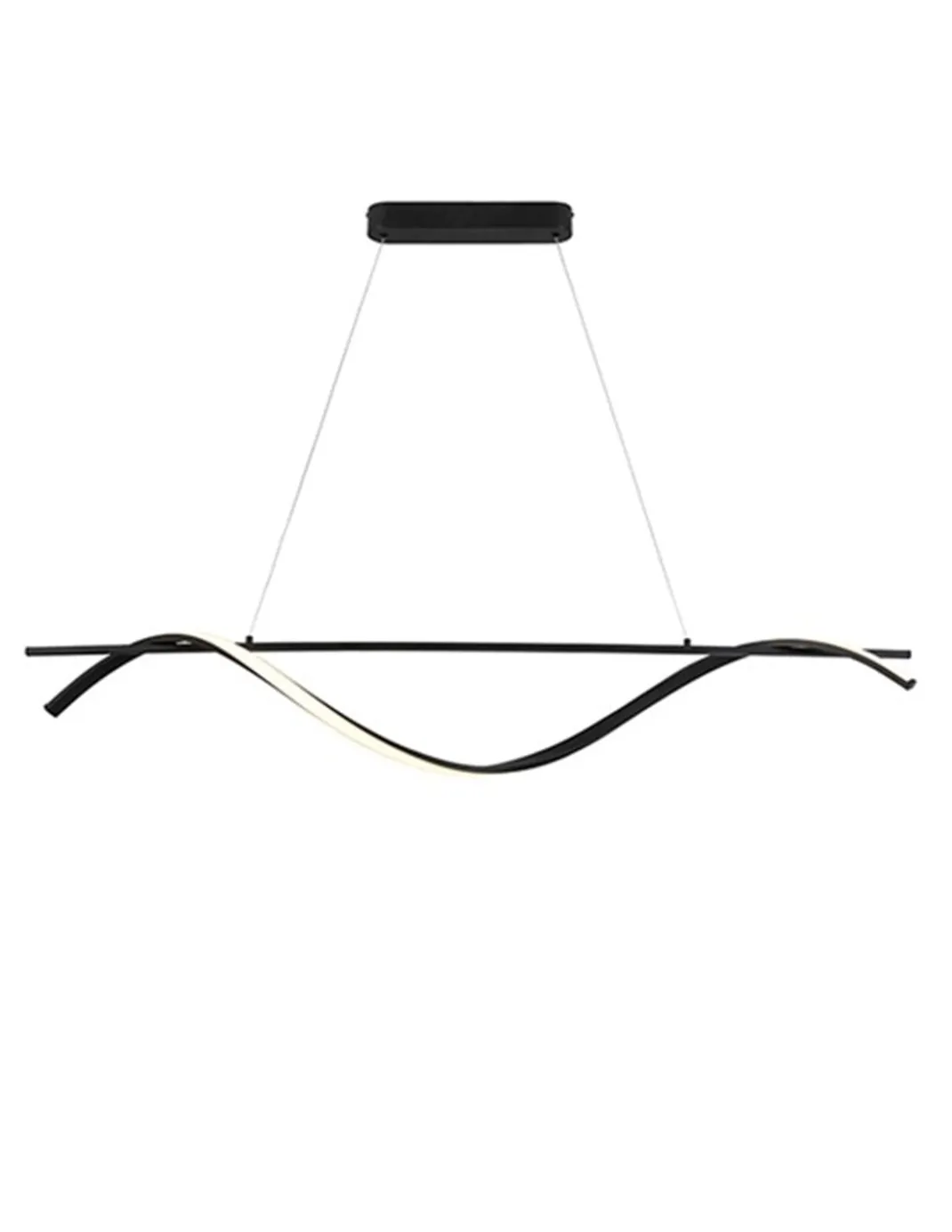 Lámpara colgante Boa – Schuller – Lámpara minimalista LED, acabado negro mate