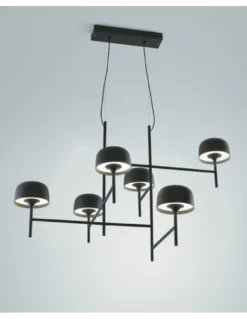 Lámpara colgante Bol - Bover - Lámpara de araña moderna 6L, LED regulable